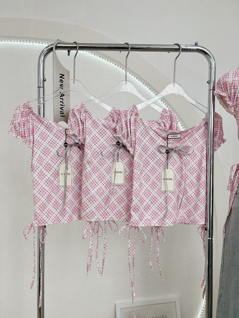 Women V-Neck Side Ruched Tops